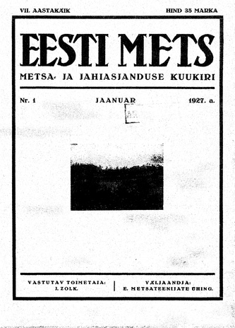 Eesti Mets ; 1 1927