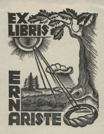 Ex libris Erna Ariste 