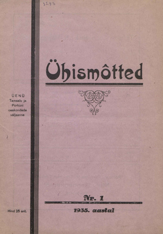 Ühismõtted ; 1 1935