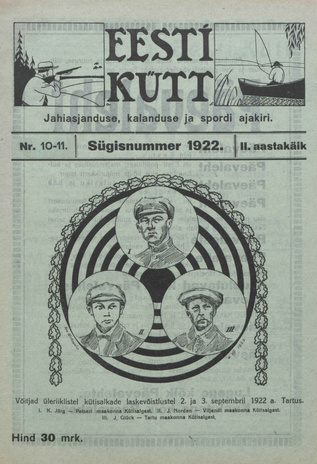 Eesti Kütt : jahiasjanduse, kalanduse ja spordi ajakiri ; 10-11 1922-10