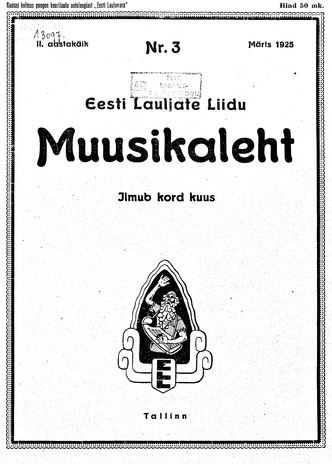 Muusikaleht ; 3 1925-03
