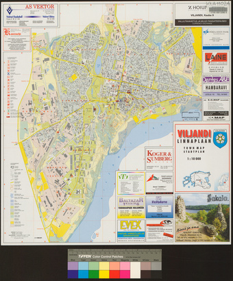 Viljandi : linnaplaan = town map = Stadtplan 