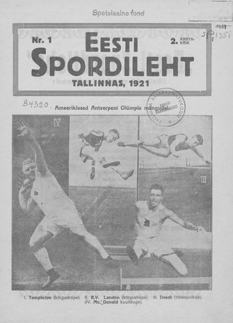 Eesti Spordileht ; 1-2 (16-17) 1921-01-15