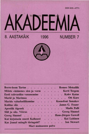 Akadeemia ; 7 1996