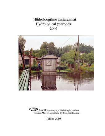 Hüdroloogiline aastaraamat = Hydrological yearbook ; 2004