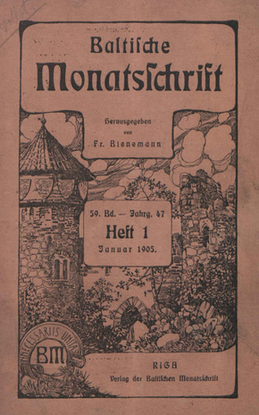Baltische Monatsschrift ; 1 1905-01