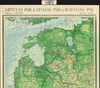 Lietuvas PSR, Latvijas PSR un Igaunijas PSR : skolas karte 