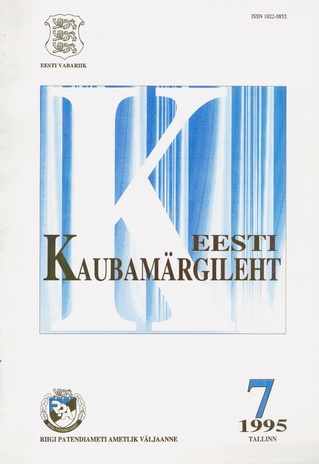 Eesti Kaubamärgileht ; 7 1995-07