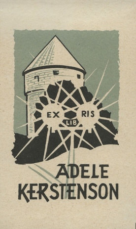 Ex libris Adele Kerstenson 