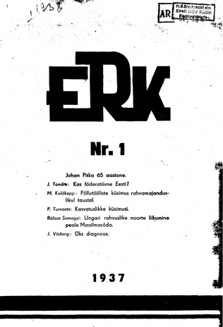 ERK ; 1 (43) 1937-03-05