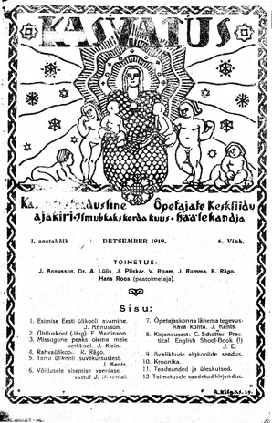 Kasvatus ; 6 1919-12