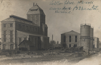Kohtla-Järve põlevkivikaevanduse õlivabrik 1923