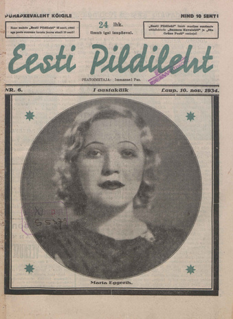 Eesti Pildileht ; 6 1934-11-10