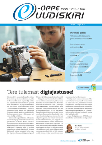 E-õppe Uudiskiri ; 34 (Sügis) 2014