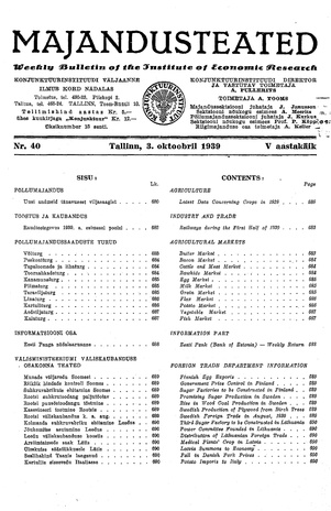 Majandusteated ; 40 1939-10-03