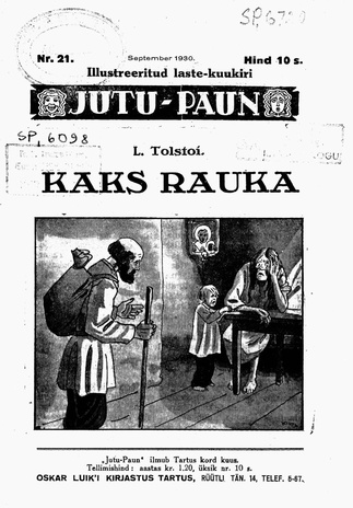 Jutu-Paun ; 21 1930-09
