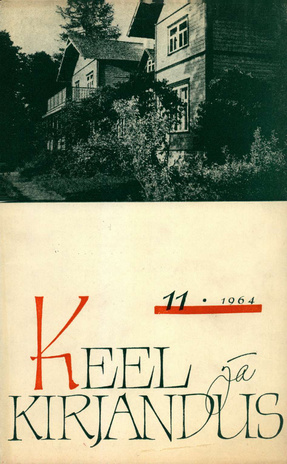 Keel ja Kirjandus ; 11 1964-11