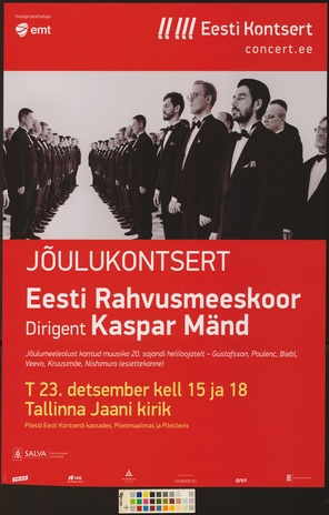 Jõulukontsert : Eesti Rahvusmeeskoor, Kaspar Mänd 