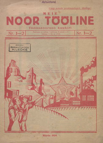 Meie Noor Tööline ; 1-2 1924-03