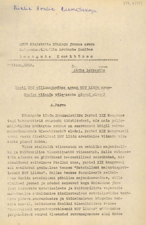 Eesti NSV põllumajanduse areng NSV Liidu arendamise viienda viis-aasta plaani alusel 