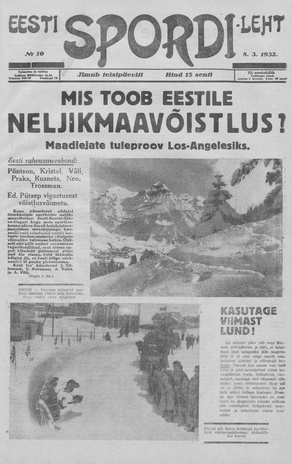 Eesti Spordileht ; 10 1932-03-08