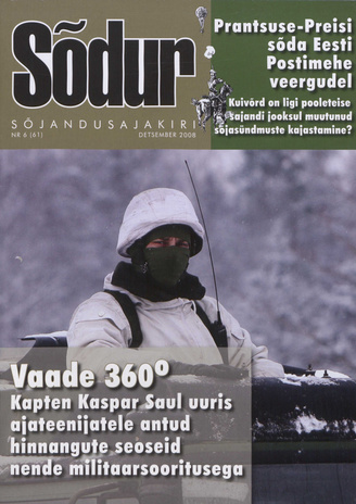 Sõdur : Eesti sõjandusajakiri ; 6(61) 2008-12