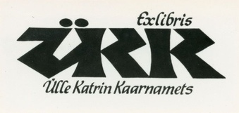 Ex libris Ülle Katrin Kaarnamets 