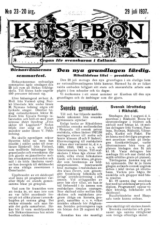Kustbon ; 23 1937