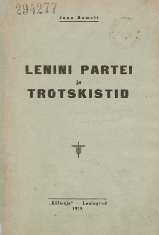 Lenini partei ja trotskistid 