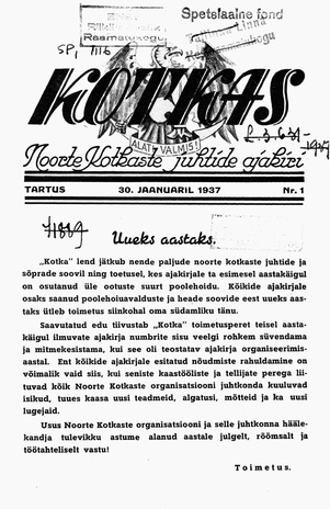 Kotkas ; 1 1937-01-30