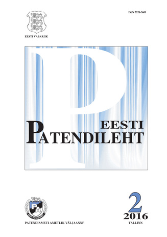 Eesti Patendileht ; 2 2016