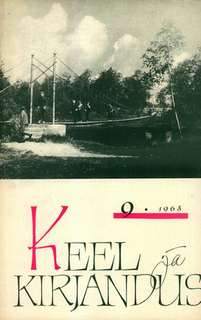 Keel ja Kirjandus ; 9 1968-09