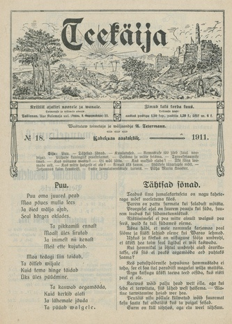 Teekäija : Eesti Baptisti Koguduse Ühenduse häälekandja ; 18 1911