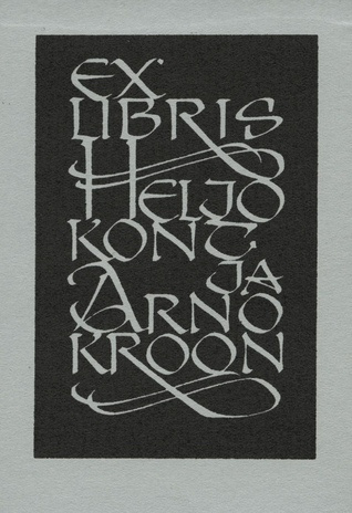 Ex libris Heljo Kont ja Arno Kroon 