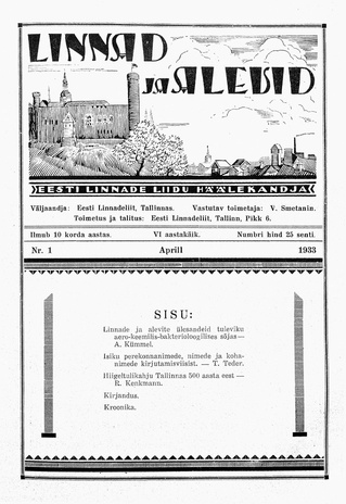 Linnad ja Alevid ; 1 1933-04