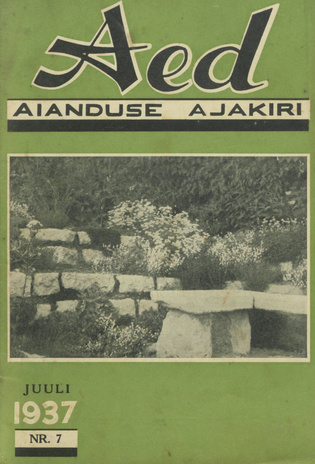 Aed : aianduse ajakiri ; 7 1937-07