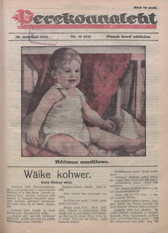 Perekonnaleht : mitmesuguse sisuga ajaviiteajakiri ; 11 (13) 1931-03-14