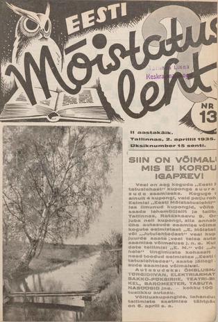 Eesti Mõistatusleht ; 13 1935-04-02