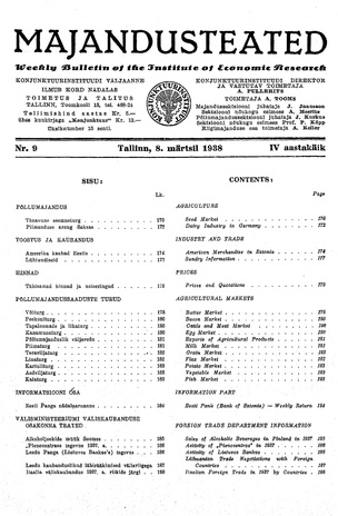Majandusteated ; 9 1938-03-08