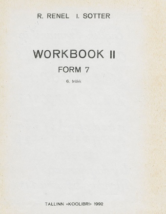 Workbook. 2 : form 7 
