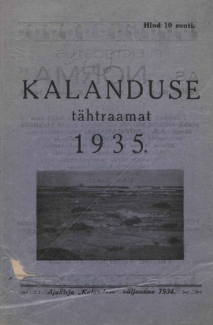 Kalanduse tähtraamat ; 1935