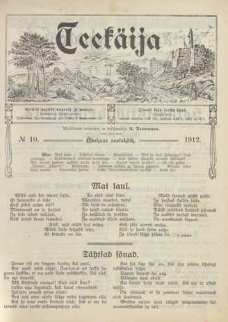 Teekäija : Eesti Baptisti Koguduse Ühenduse häälekandja ; 10 1912