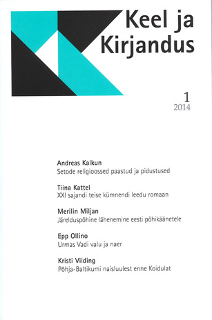 Keel ja Kirjandus ; 1 2014-01