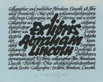 Ex libris Abraham Lincoln 