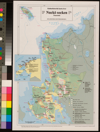 Kulturhistoriska karta över Nuckö socken = Noarootsi kultuurilooline kaart = Cultural-historical map : Estlandssvenska bosättningsomraden 1 