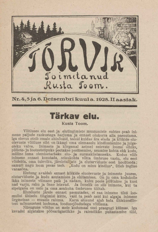 Tõrvik ; 4-6 1928-12