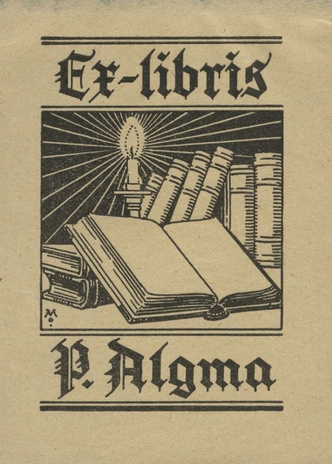Ex-libris P. Algma 