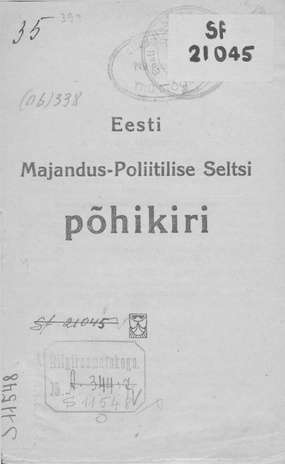 Eesti Majandus-Poliitilise Seltsi põhikiri