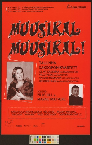 Muusikal, muusikal! Tallinna Saksofonikvartett, Pille Lill ja Marko Matvere 
