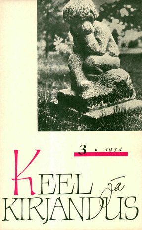 Keel ja Kirjandus ; 3 1974-03